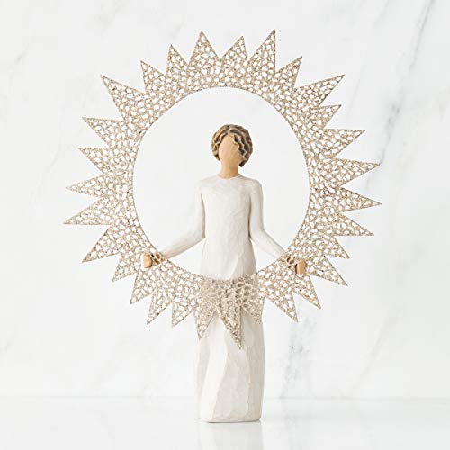 Star Tree Topper with Glitter, Pierced Metal, Hand-Painted Christmas Decor O39981