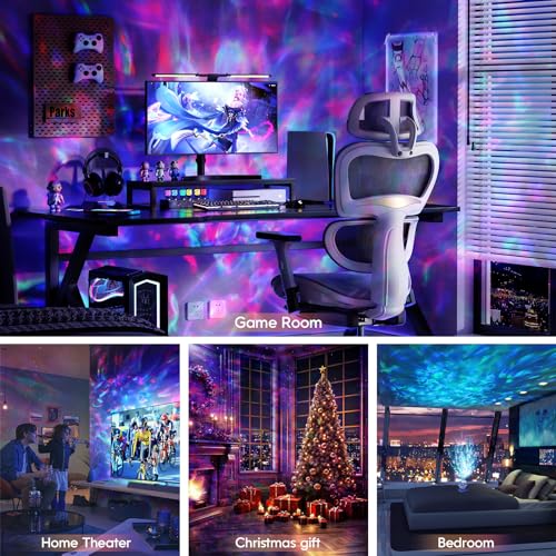 Star Projector with Bluetooth Speaker and White Noise for Bedroom U548539