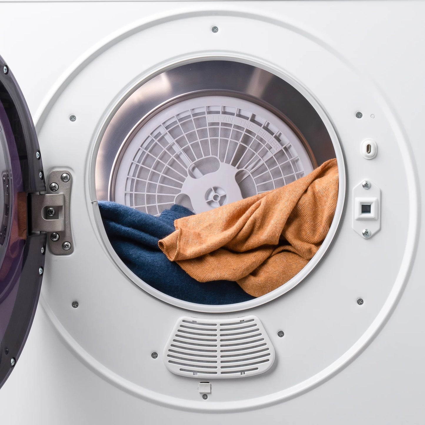 Portable Laundry Dryer with Easy Knob Control, Stainless Steel, Wall Mount Kit Included R961799