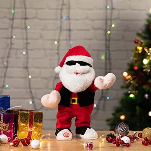 Animated Christmas Snowman Plush with LED Lights Musical Toy K182254