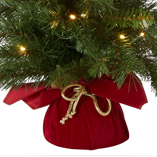 24 in Pre-Lit Mini Artificial Christmas Tree with 35 Clear Lights Z659685