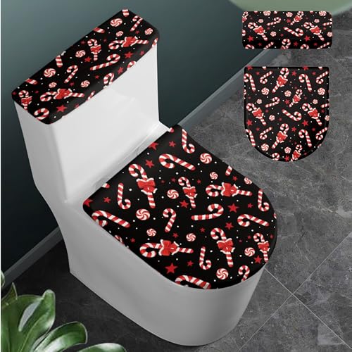 Christmas Toilet Lid and Tank Cover Set for Bathroom Decor Q334993