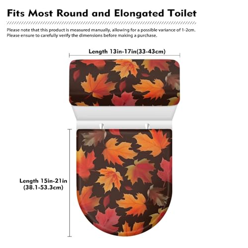 Christmas Toilet Lid and Tank Cover Set for Bathroom Decor Q334993