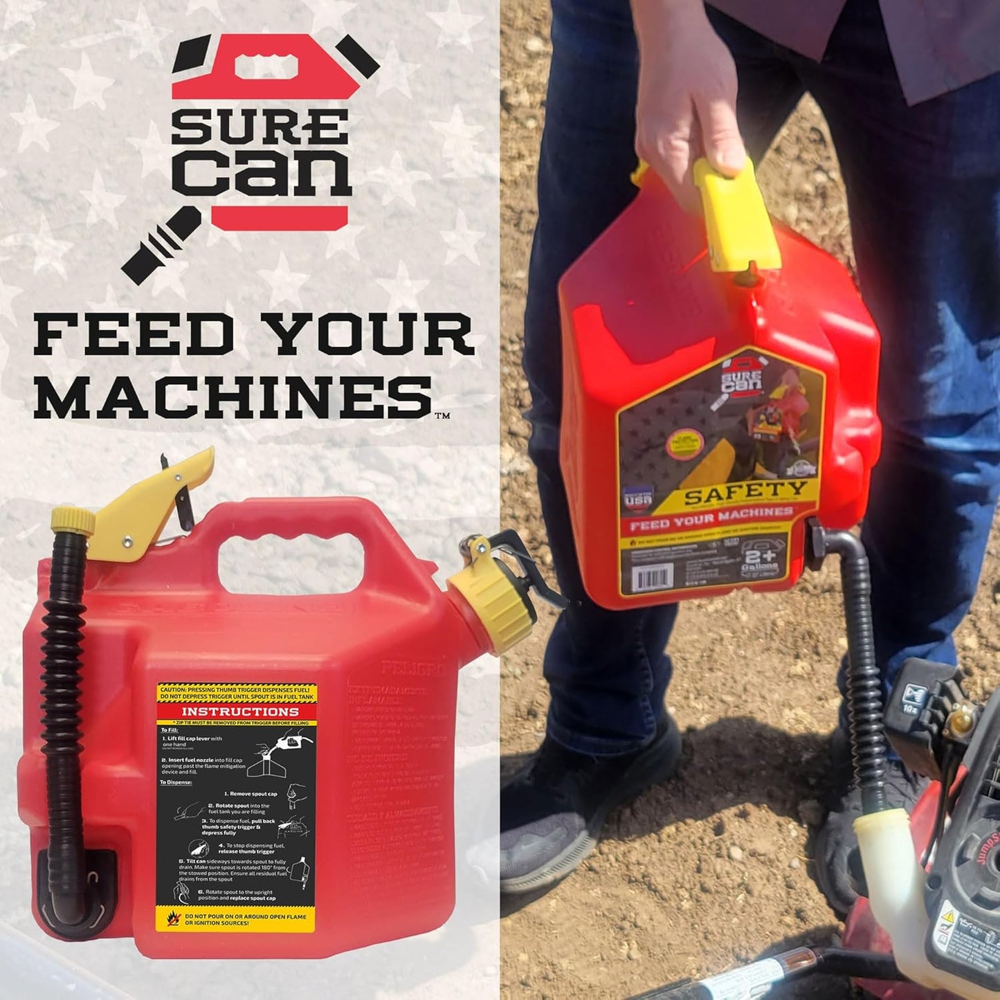 2 Gallon Type-II Safety Container with Rotating Spout N980325