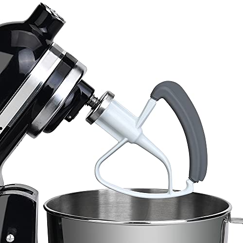 Flex Edge Beater for Tilt-Head Stand Mixer, Silicone Bowl Scraper Attachment U4673