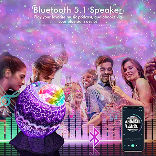 Star Projector with Bluetooth Speaker and White Noise for Bedroom U548539
