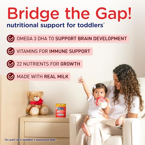 Toddler Nutritional Drink Powder with DHA and Prebiotics, Non-GMO, 24 Oz Can D1154