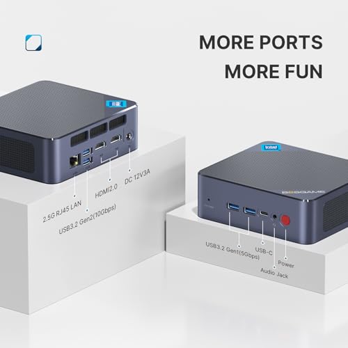 Mini PC AMD Ryzen 7 5700U, 32GB RAM 1TB SSD, Dual LAN 2.5GbE, 4K Triple Display P5499