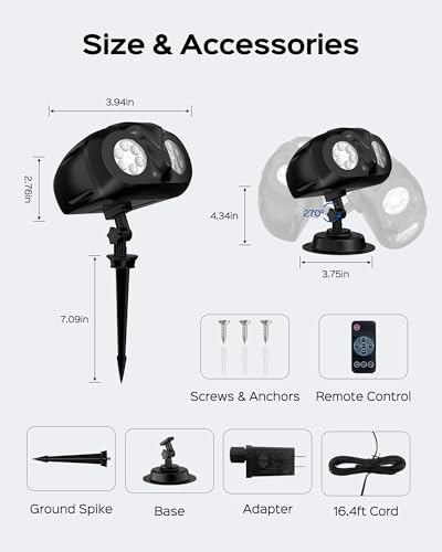 Christmas Projector Lights Outdoor with Remote Control A7993