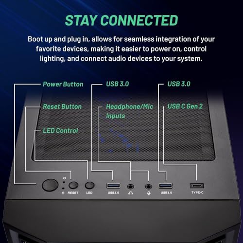 Gaming PC, Intel i7 12700F, RTX 4060, 1TB NVMe, 16GB DDR4 RAM, Windows 11 U108547
