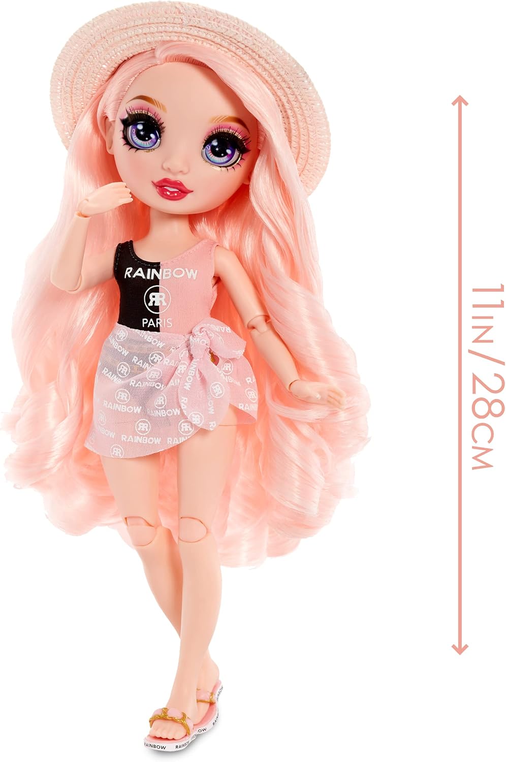 Pink Fashion Doll with 2 Designer Outfits and Pool Accessories N518147