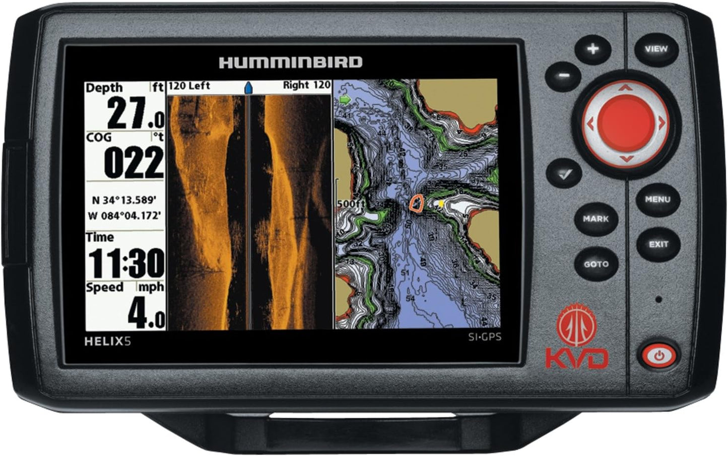 Humminbird Helix 5 SI GPS KVD Combo, Black