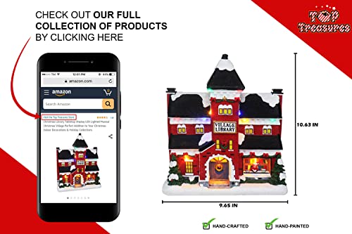 Lighted Musical Snow Village with Animated Kids Sledding A910926