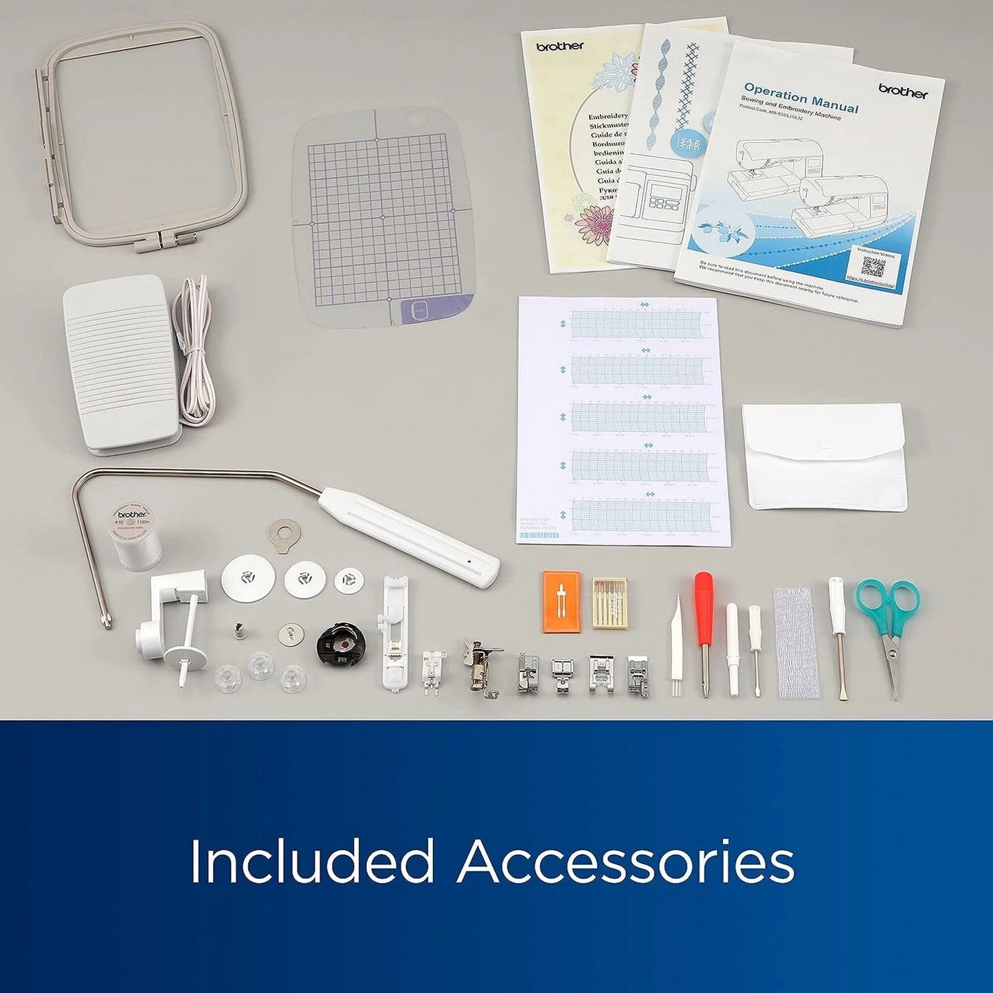 Sewing and Embroidery Machine with Deluxe Bundle V68981