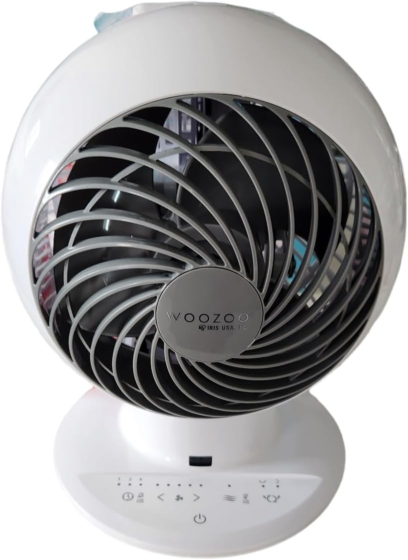 Globe Multi-Directional 5-Speed Oscillating Fan, Small, White T19729