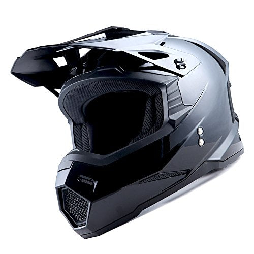 Adult Motocross Helmet Full Face Racing Style Matt Black U258