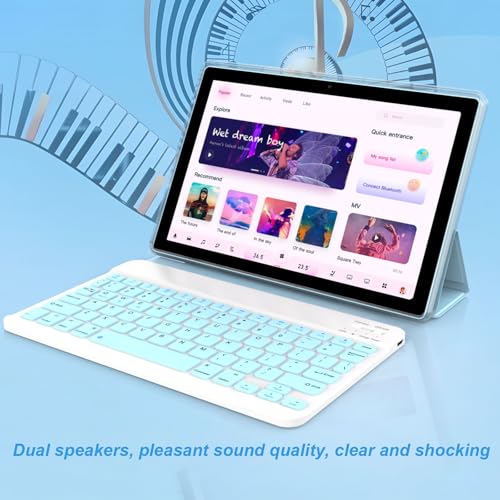 10 Inch Android Tablet with Keyboard Case Mouse Stylus S54567