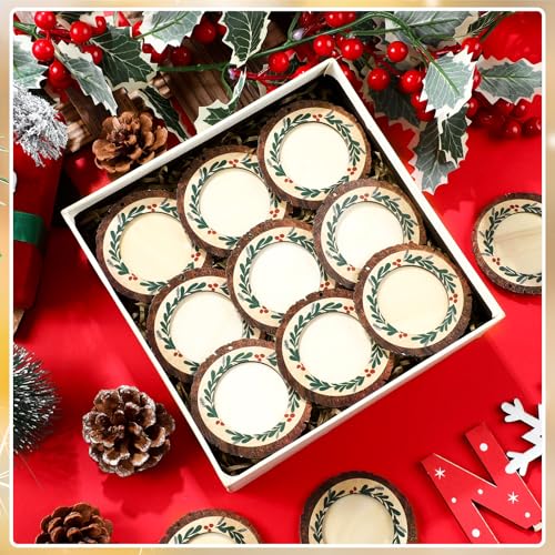 24 Pcs Christmas Photo Ornament Frames for Baby First Christmas Tree Keepsake F1934