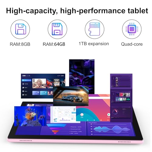 Tablet 10 Inch with Keyboard, 8GB RAM 64GB ROM K734230