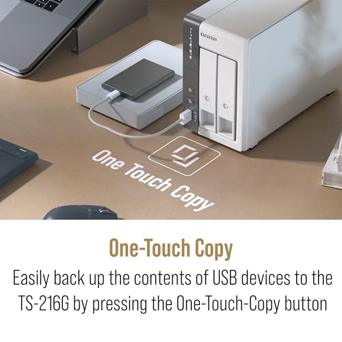 2-Bay 2.5GbE Desktop NAS with ARM Quad-Core CPU and 4GB RAM H7951