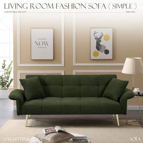 Teddy Futon Sofa Bed with Convertible Backrest and Memory Foam T218