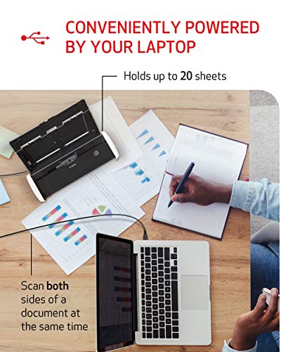 Portable Document Scanner, USB Powered, Duplex Scanning Y640799