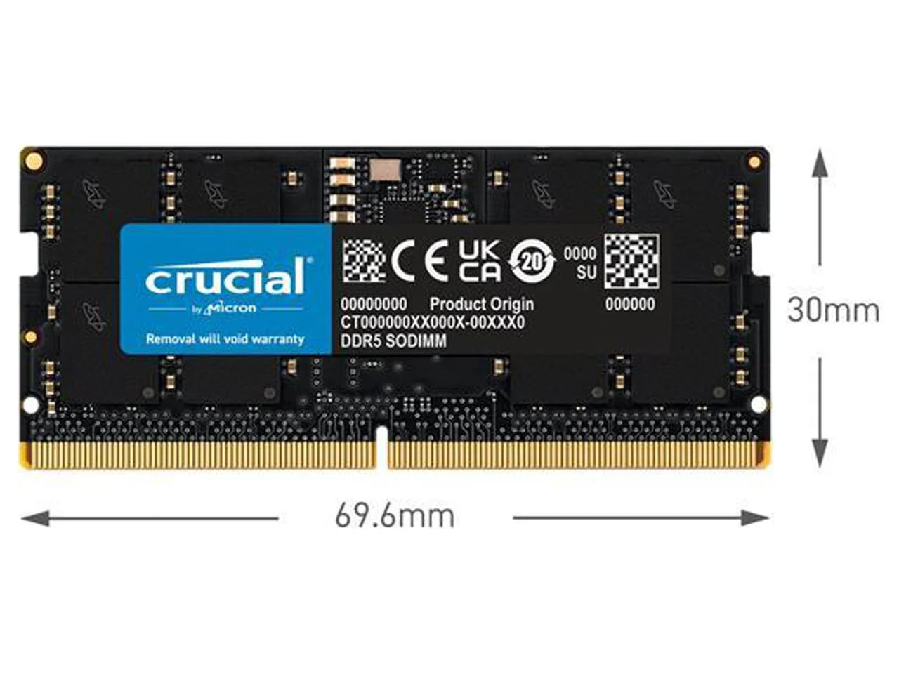 64GB DDR5 4800MHz SODIMM Memory Kit T346233