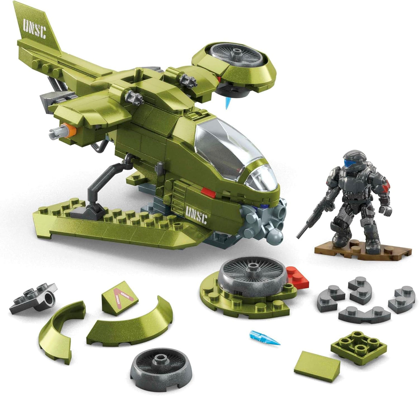 Halo Vehicle Building Set for Kids, 291 Pieces, 2 Micro Action Figures E62561