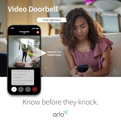 Video Doorbell 2K Wire-Free with Night Vision and Two-Way Audio Z9314