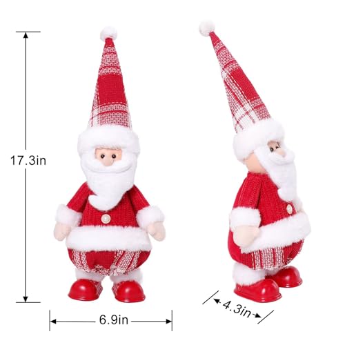 Christmas Santa Red White Singing Dancing Decoration for Home Table Shelf V210