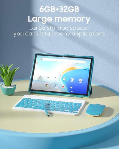 10 inch Android Tablet with Keyboard Case, Mouse and Stylus S658