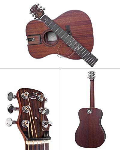 Travel Guitar with Collapsible System and Backpack Case V119