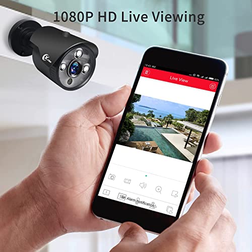 8CH 1080P Home Security Camera System with 1TB Hard Drive, Night Vision, Remote Access W9669