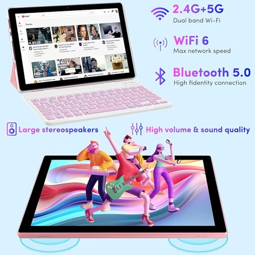 10 Inch Android Tablet with Keyboard Case Mouse Stylus S54567