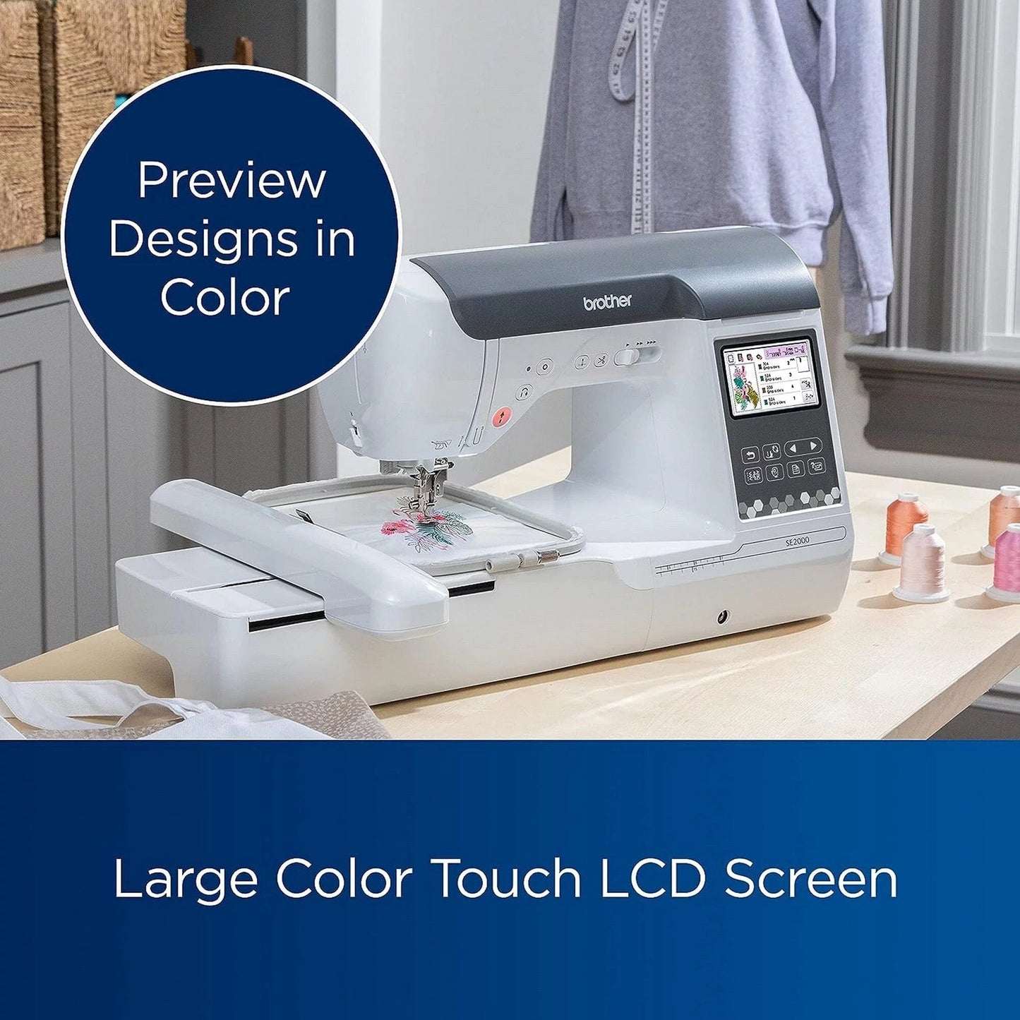 Sewing and Embroidery Machine with Deluxe Bundle V68981
