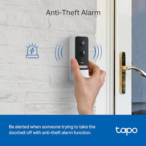 Smart Video Doorbell Camera Wired, 2K 5MP, Color Night Vision, 180° FOV, 2-Way Audio, AI Detection, Cloud & SD Card Storage L4891