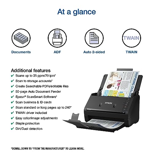 Color Duplex Desktop Document Scanner with Auto Document Feeder P90036