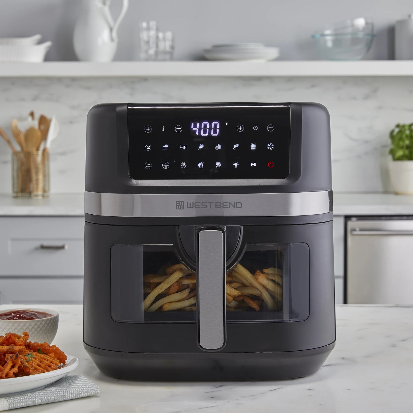 7QT Air Fryer with 13 One-Touch Presets, Black S57934