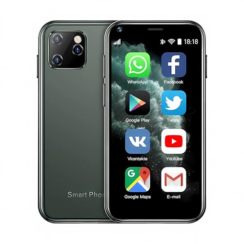 Mini Smartphone 3G Unlocked Cell Phones Android 6.0 Mini Phone 1GB ram 8GB ROM Tiny Phone 3D Glass Dual sim Worlds Smallest Phone HD Camera celular Smart Phone XS11 Mobile Phone