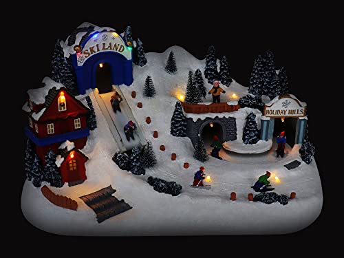 Lighted Musical Christmas Village Collectible Building Houses M7013