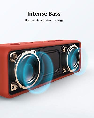 Portable Bluetooth Speaker with 12W Stereo Sound, IPX7 Waterproof, 24-Hour Playtime P419