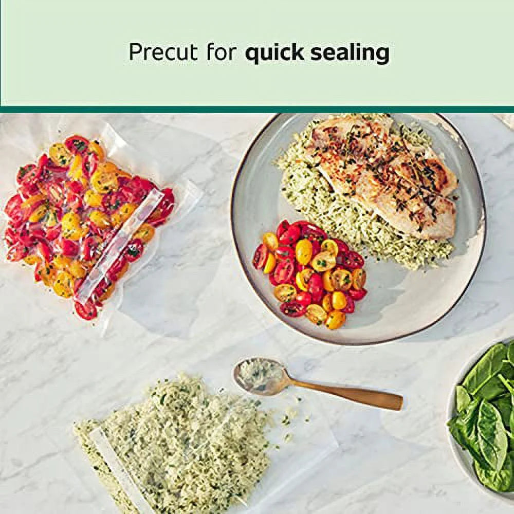Vacuum Sealer Bags for Airtight Food Storage, 1 Quart, 44 Count F67653