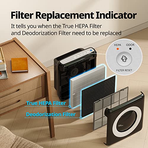 HEPA Air Purifier with Air Quality Monitoring and Auto Mode H968730