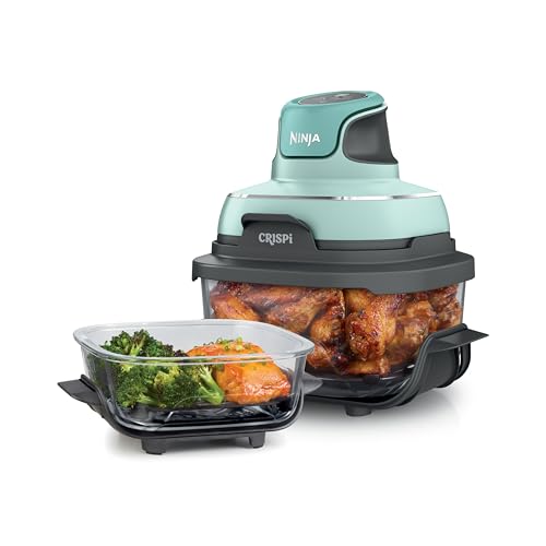 Air Fryer with Glass Containers, 4 QT & 6 Cup, Dishwasher Safe Y888