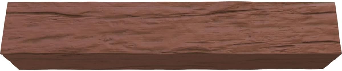 3-Sided Faux Wood Ceiling Beams, 8-in W x 8-in H x 8-ft L, Redwood B83090