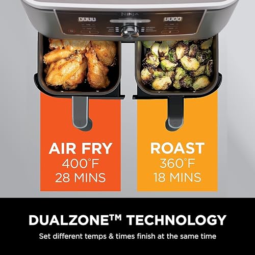 10QT 6-in-1 DualZone Air Fryer with 2 Independent Baskets X511450
