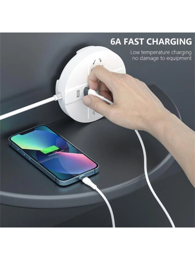USB to Type C/Micro USB Data Cable, 6A Fast Charging, 1.2m D462293