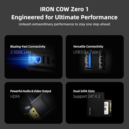 2-Bay Desktop NAS with Quad-Core CPU, 2.5GbE Port, AI Album and 4K HDMI C221569