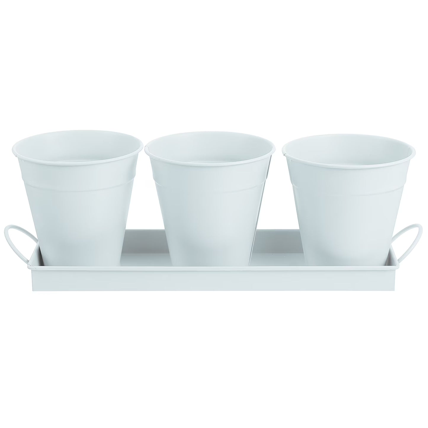 6 pcs Garden Flower Pot with 1pc Tray Succulents Utensil Holder