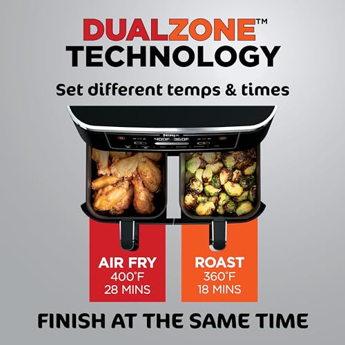 10QT 6-in-1 DualZone Air Fryer with 2 Independent Baskets X511450